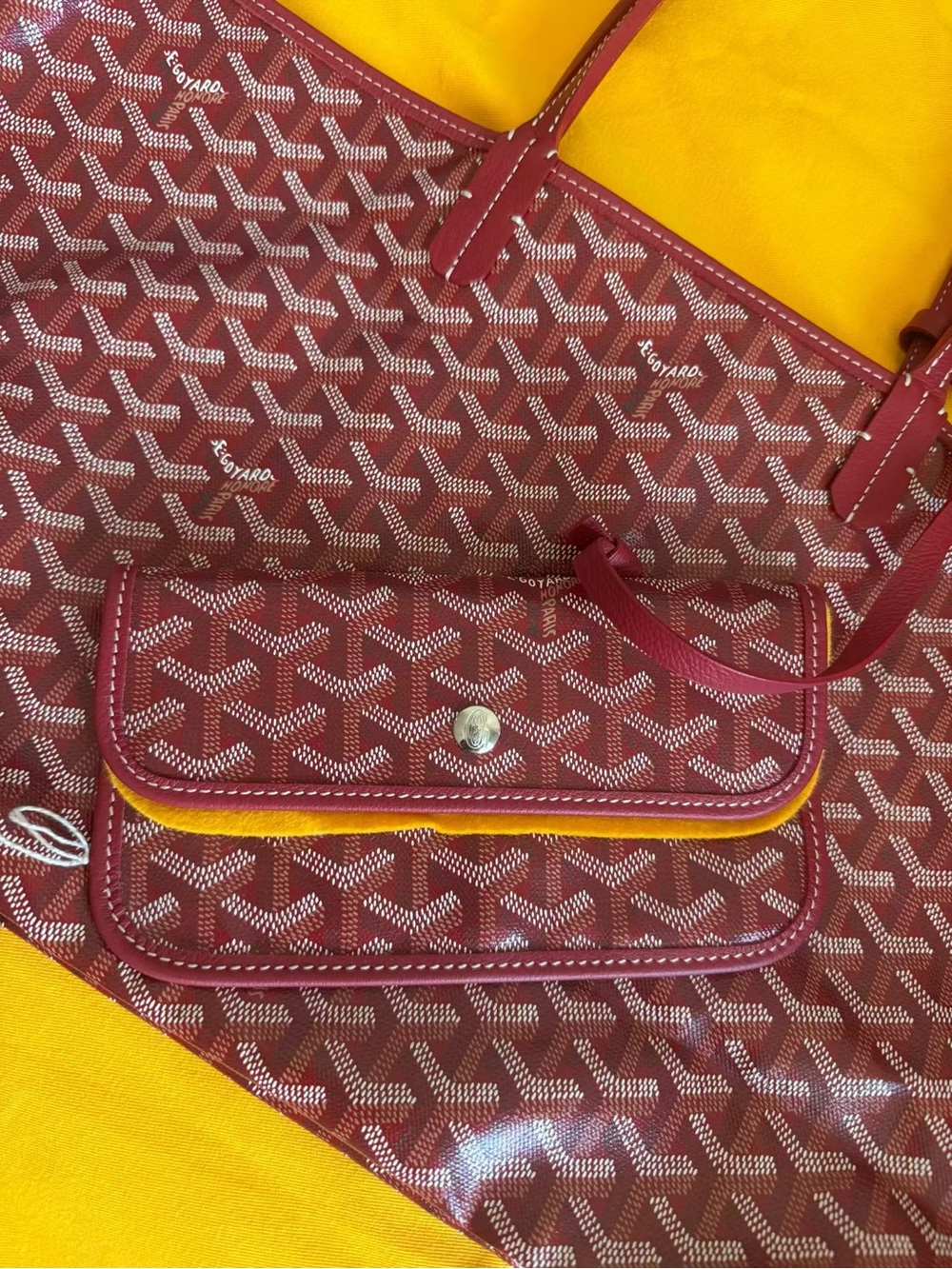 Goyard St. Louis PM tote - Burgundy - Picture 2 of 2